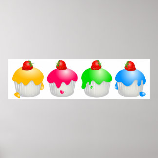 Póster Buns de fresa