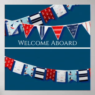 Póster Bunting Nautical
