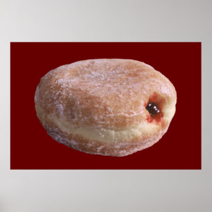 Póster Buñuelo llenado jalea