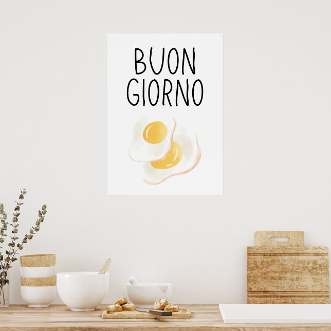 Póster Buongiorno (Cocina)