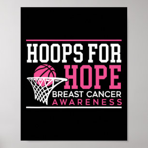Póster Buops For Hope Basketball Player Breaking Cancer A