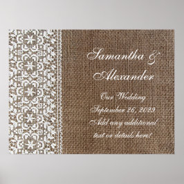 Póster Bupomada simple y encaje