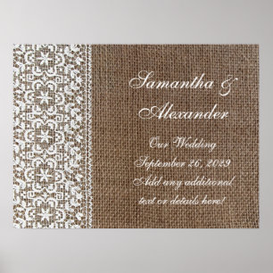 Póster Bupomada simple y encaje