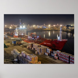 Póster Buque de carga Rikke Theresa en el Puerto de Hull