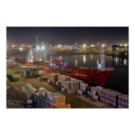 Póster Buque de carga Rikke Theresa en el Puerto de Hull