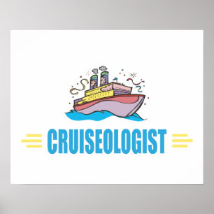 Póster Buque de crucero divertido