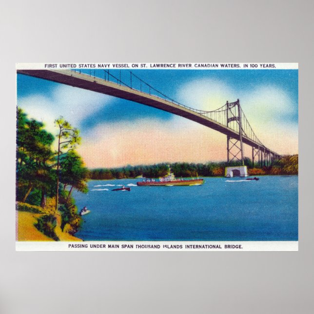 Póster Buque de la Marina de Estados Unidos (Frente)