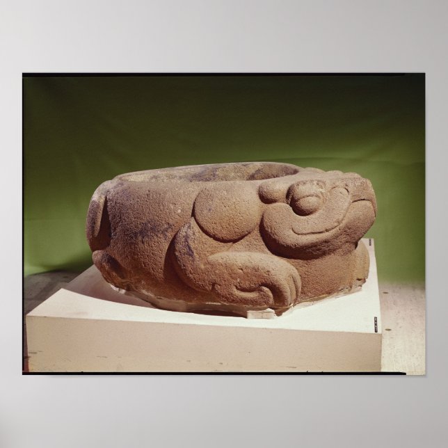 Póster Buque de ofrenda en forma de sapo gigante, (Frente)