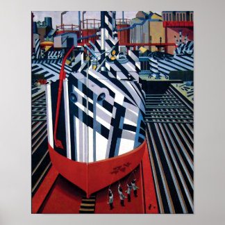 Póster Buques de aturdimiento en Drydock en Liverpool Res