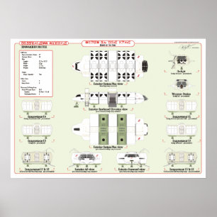 Póster Buques de la flota: orden del transbordador Ref. G