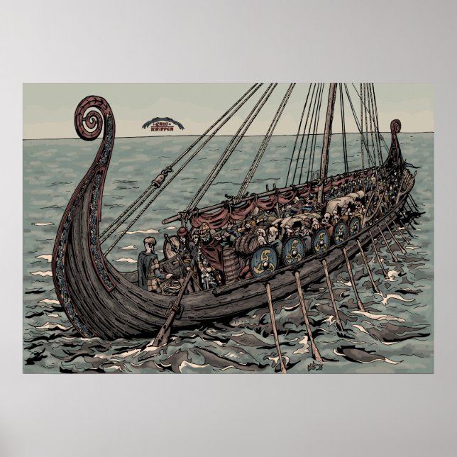 Póster Buques de Oseberg (Frente)