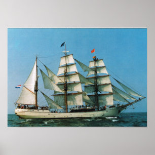 Póster Buques históricos de época, Europa, Holanda