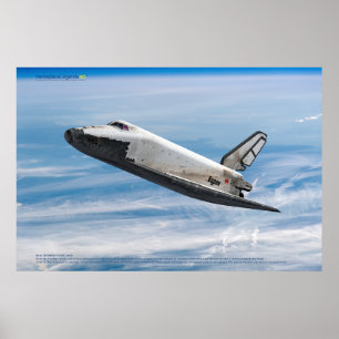 Póster Buran: Leyendario Transbordador Espacial Soviético