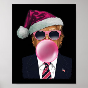 Póster Burbblegs Trump: Navidades de la goma de mascar ro