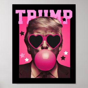Póster Burbblegs Trump: Navidades de la goma de mascar ro