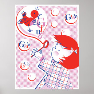 Póster ¡Burbuja, Chica! Imprimir