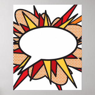 Póster Burbuja de discurso Personalizada DI TU OPINIÓN