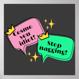 PÓSTER BURBUJA DE HABLAR WANDA COSMO