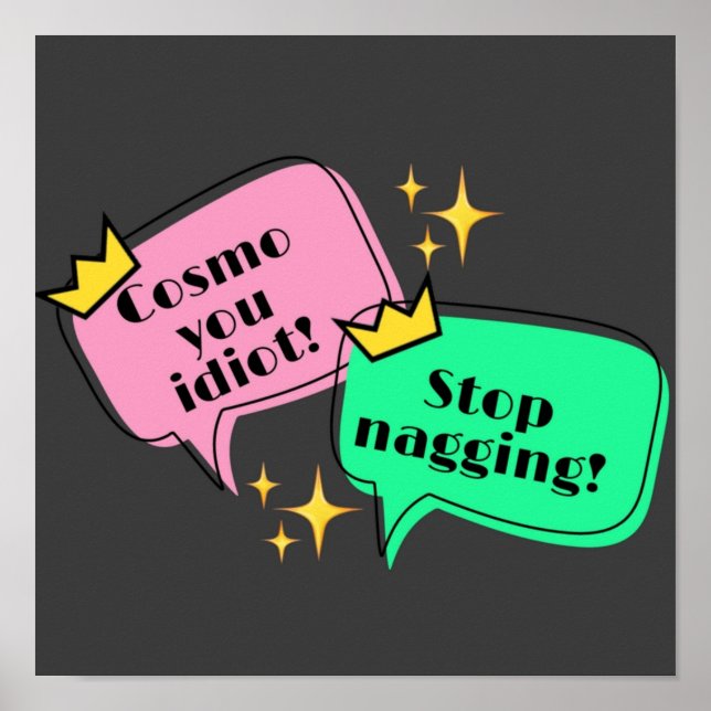 PÓSTER BURBUJA DE HABLAR WANDA COSMO (Frente)