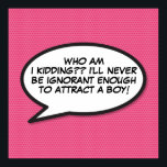 Póster Burbuja de Mensaje Divertida Retro de Libro Cómic<br><div class="desc">Agrega tu propio mensaje especial. Un divertido y genial diseño inspirado en el arte pop de los cómics retro que pone el golpe, el zap, el pow en el día de cualquier superhéroe. Perfecto para bodas, fiestas de soltera, baby showers, bautizos, fiestas de compromiso, celebraciones de aniversario, graduaciones, fiestas de...</div>