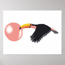 Póster Burbuja Goma Toucan burbuja