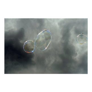 Póster Burbujas abstractas