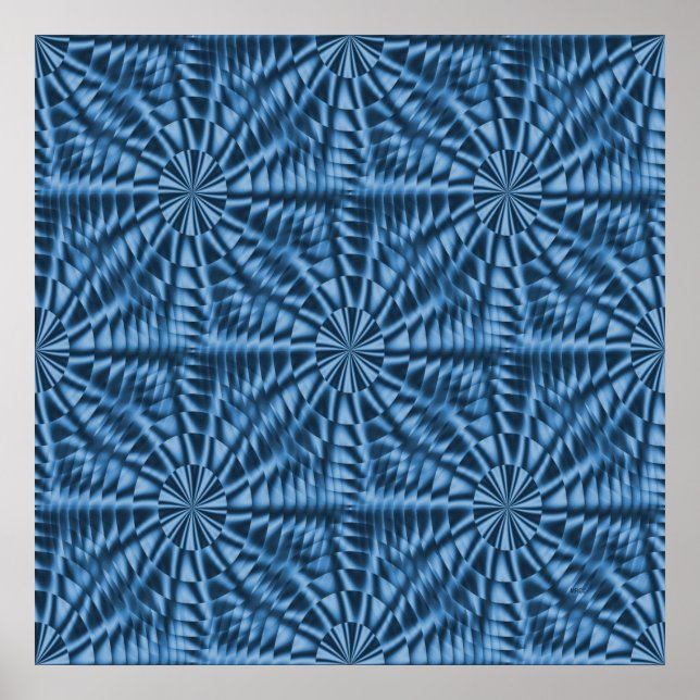 Póster Burbujas azules... (Frente)