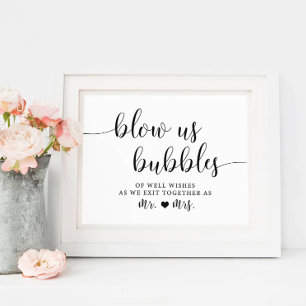 Póster Burbujas Bodas rusas desechan el Rótulo