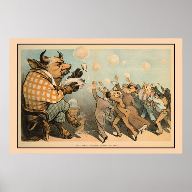 Póster Burbujas callejeras, siempre iguales (Frente)