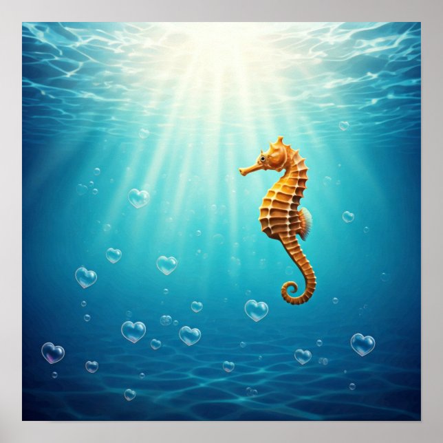 Póster Burbujas formadas por el corazón (Frente)