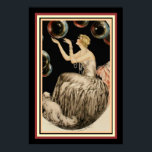 Póster "Burbujas" por Louis Icart 13 x 19 Art Deco Poster<br><div class="desc">Hermoso Art DecoPiece de Louis Icart titulado "Burbujas" 13 x 19</div>