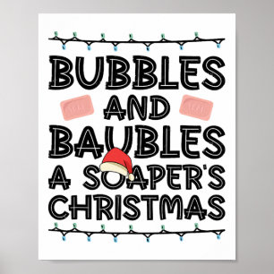 Póster Burbujas y rublos - Navidades de un pañal - Mamáes