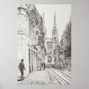 Póster Burdeos Francia. Spire.2010 gemelo