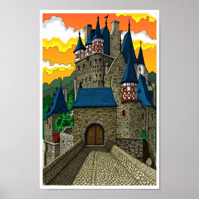 Póster Burg Eltz (Frente)