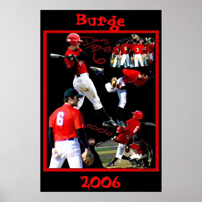Póster Burge Freshman Baseball Poster (Frente)