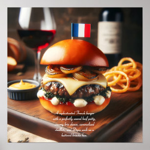 Póster Burger de Burdeos Bistro
