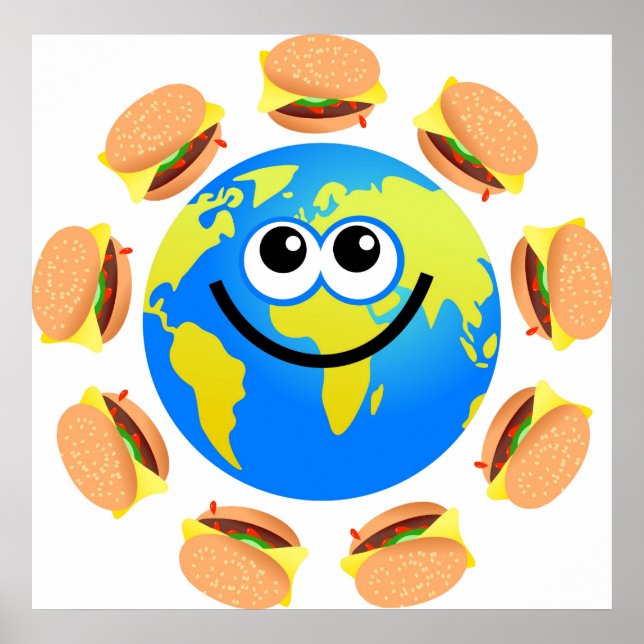 Póster Burger Globe (Frente)