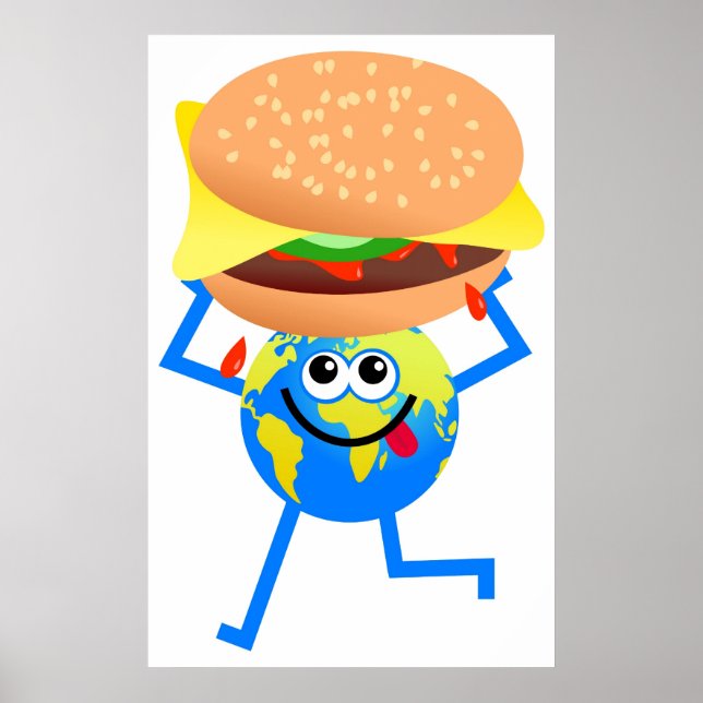 Póster Burger Globe (Frente)