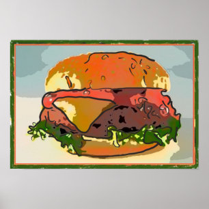 Póster Burger Italiano