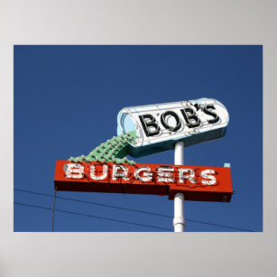 Póster Burgers de Bob - Sunnyside Washington