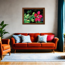 Póster Burgundy Elegance: la canción de amor de la natura