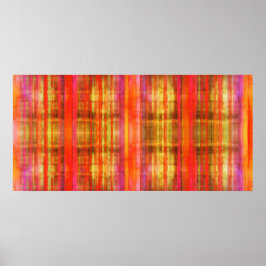 Póster Buring Reds Abstract Modern Art Poster Print