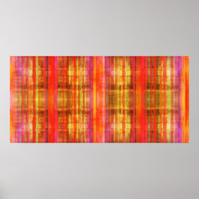 Póster Buring Reds Abstract Modern Art Poster Print (Frente)