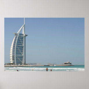 Póster Burj Al Arab Desde Sunset Beach, Dubai