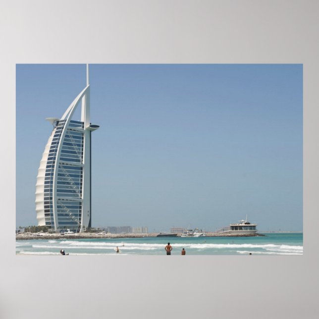 Póster Burj Al Arab Desde Sunset Beach, Dubai (Frente)