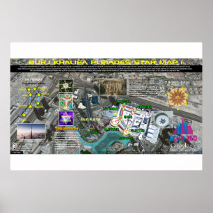 Póster Burj Khalifa Pleiades Patrón 1