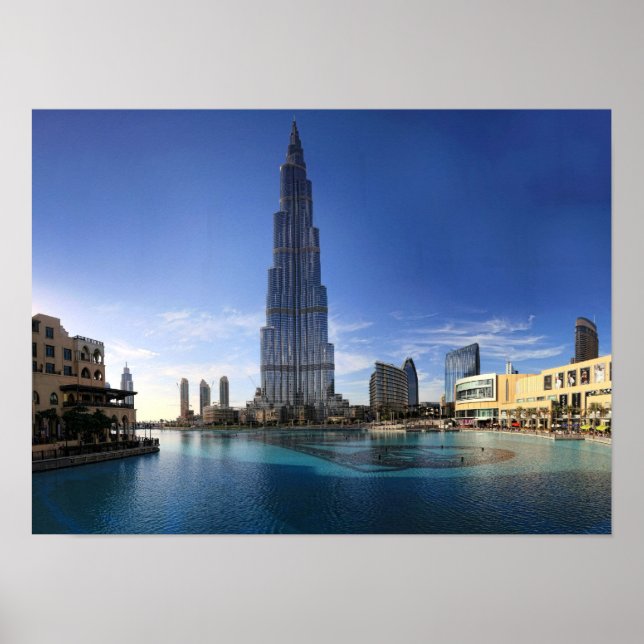 Póster Burj Khalifa, Poster de Dubai (Frente)