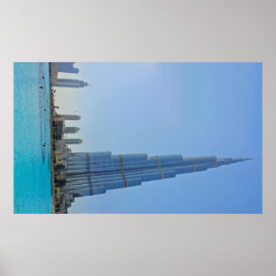 Póster Burj Khalifa y el Poster de la fuente de Dubai