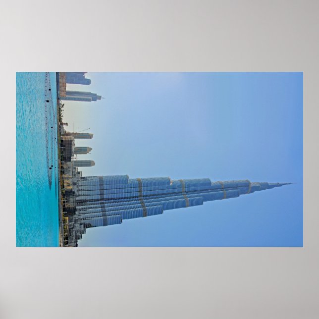 Póster Burj Khalifa y el Poster de la fuente de Dubai (Frente)