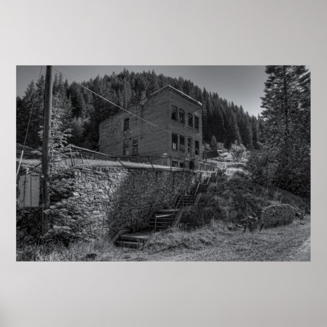 PÓSTER BURKE IDAHO - CIUDAD DE FANTASMA MINERA (Frente)